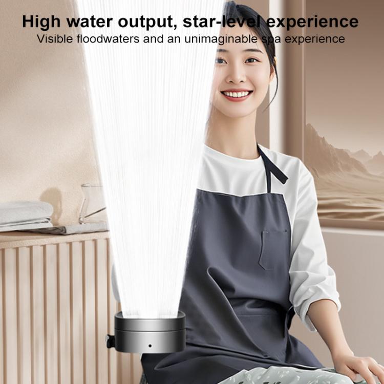 Multifunctional 4-Speed Pressurized Spray Gun Filter Shower Head with One Button Water Stop Function — view 3