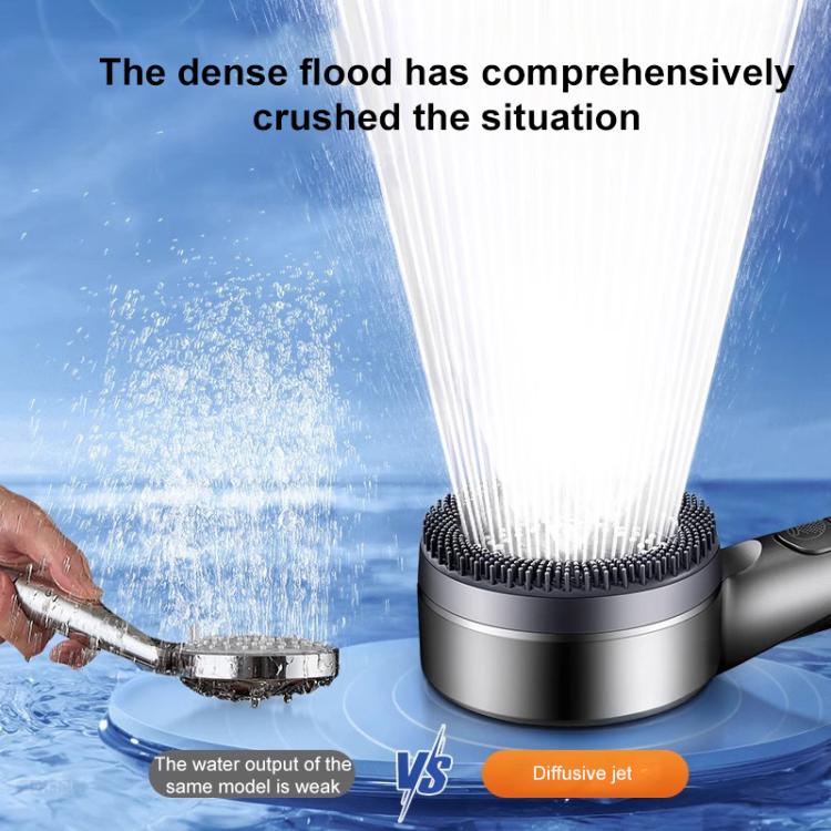 Multifunctional 4-Mode Powerful Turbocharged Water Purification Shower Head with One Button Water Stop Switch — view 3