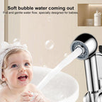 Two Setting Switchable Children Shower Head Bubble Spray Baby Shower Head — view 3
