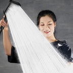 Portable 3-Setting Adjustable Pressurized Square Large Panel Shower Head Shower Nozzle — view 9