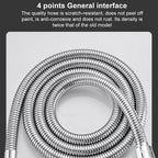 Portable 3-Setting Adjustable Pressurized Round Large Panel Shower Head Shower Nozzle — view 6
