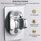 Portable 3-Setting Adjustable Pressurized Round Large Panel Shower Head Shower Nozzle — view 7