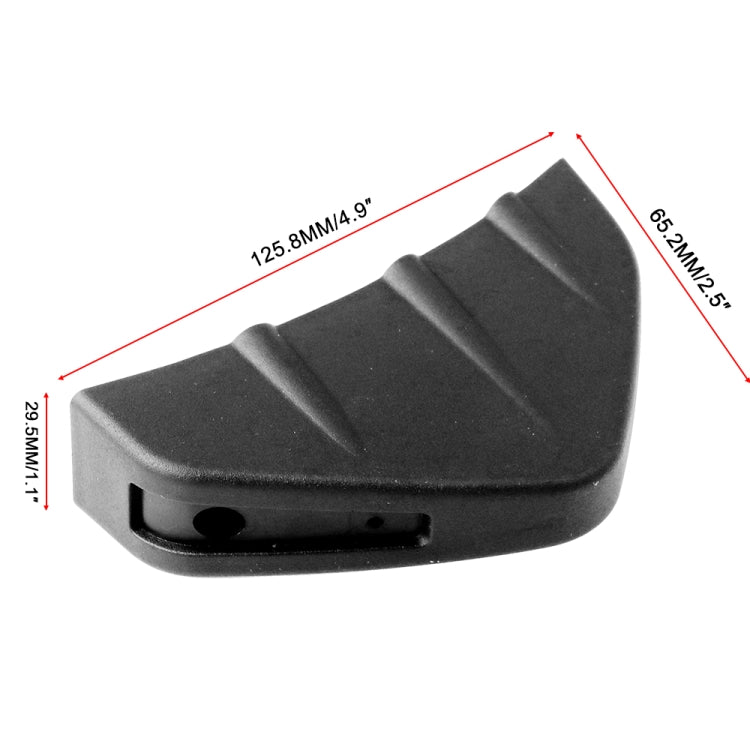 4 PCS Car General Shark Fin Rear Spoiler Bumper Chassis Decoration
