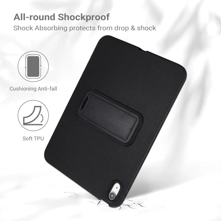 Leather-Textured PU Shockproof Tablet Case with Holder