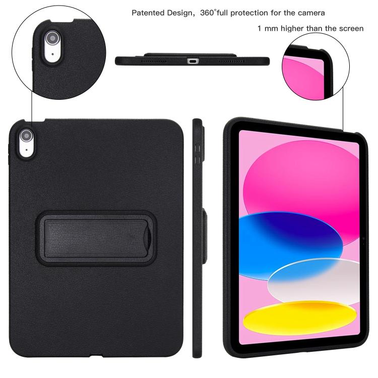 Leather-Textured PU Shockproof Tablet Case with Holder