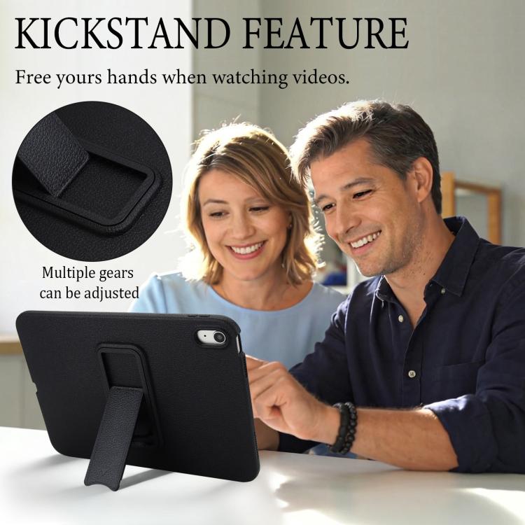Leather-Textured PU Shockproof Tablet Case with Holder