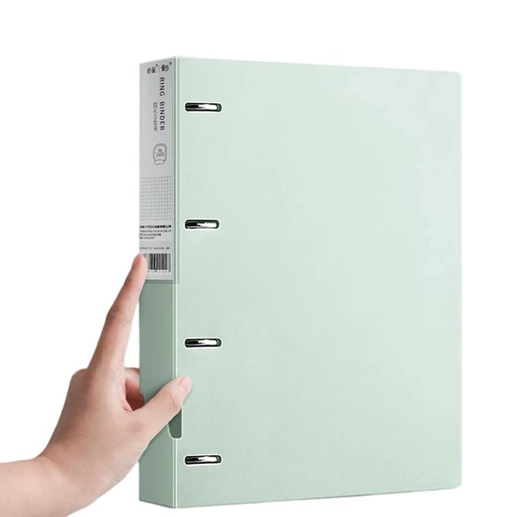 A4 Thickened Four-hole Document Storage Binder Folder — Purple