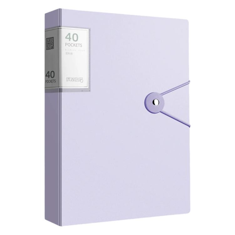 A4 Transparent Inner Pocket Document Storage Folder with Buckle — 30 Pockets