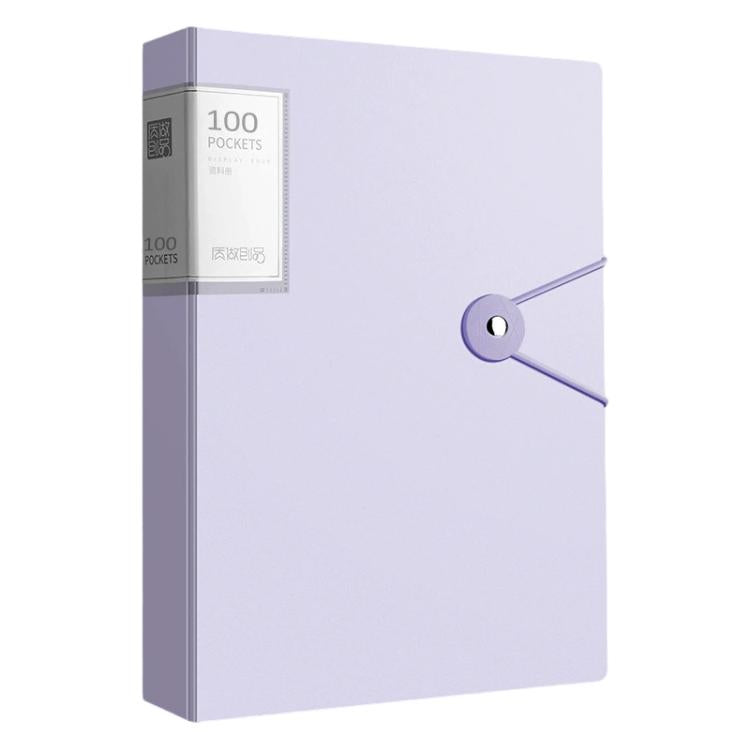 A4 Transparent Inner Pocket Document Storage Folder with Buckle — 60 Pockets