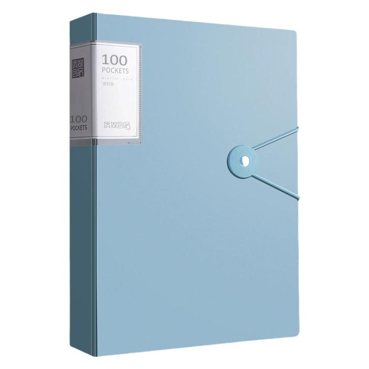 A4 Transparent Inner Pocket Document Storage Folder with Buckle — White