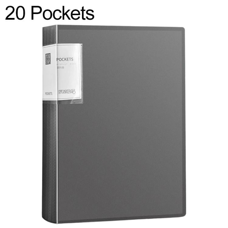 A4 Translucent Inner Pocket Document Storage Folder — 100 Pockets