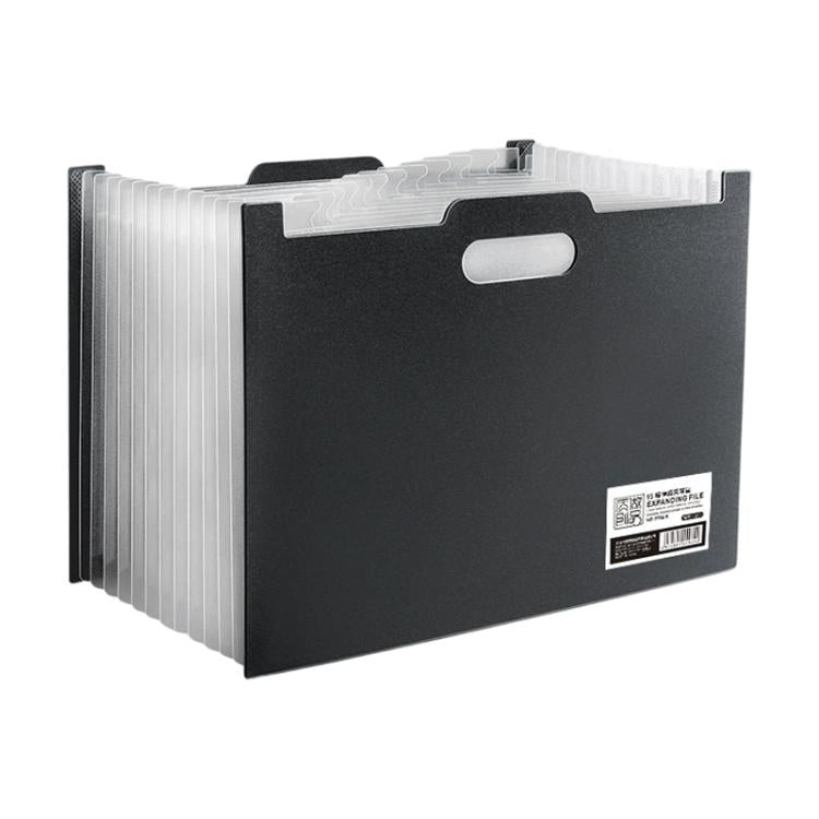 A4 Portable Multiple Compartments File Folder with Index Tabs — Pink