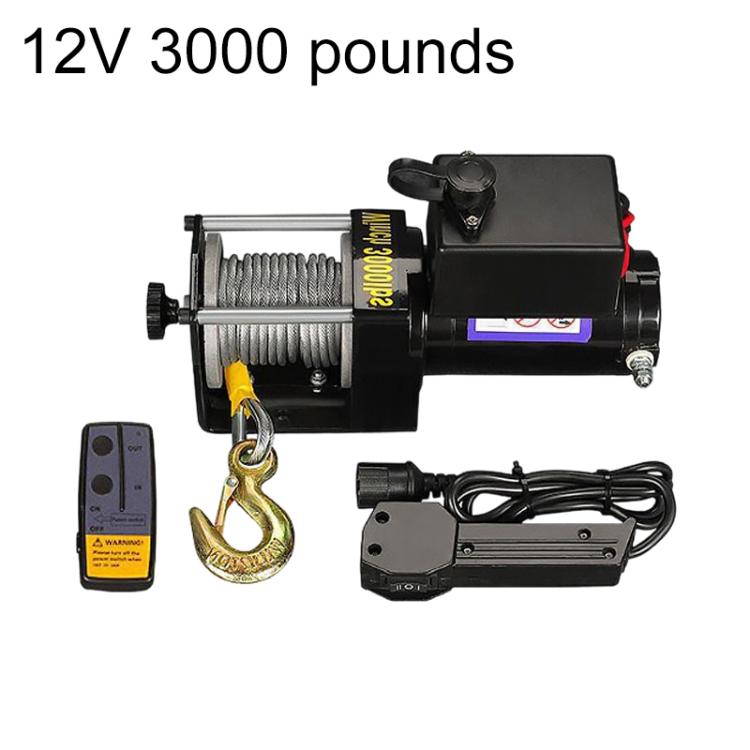 Manual Operation Wireless Remote Control Dual Use Car Electric Winch