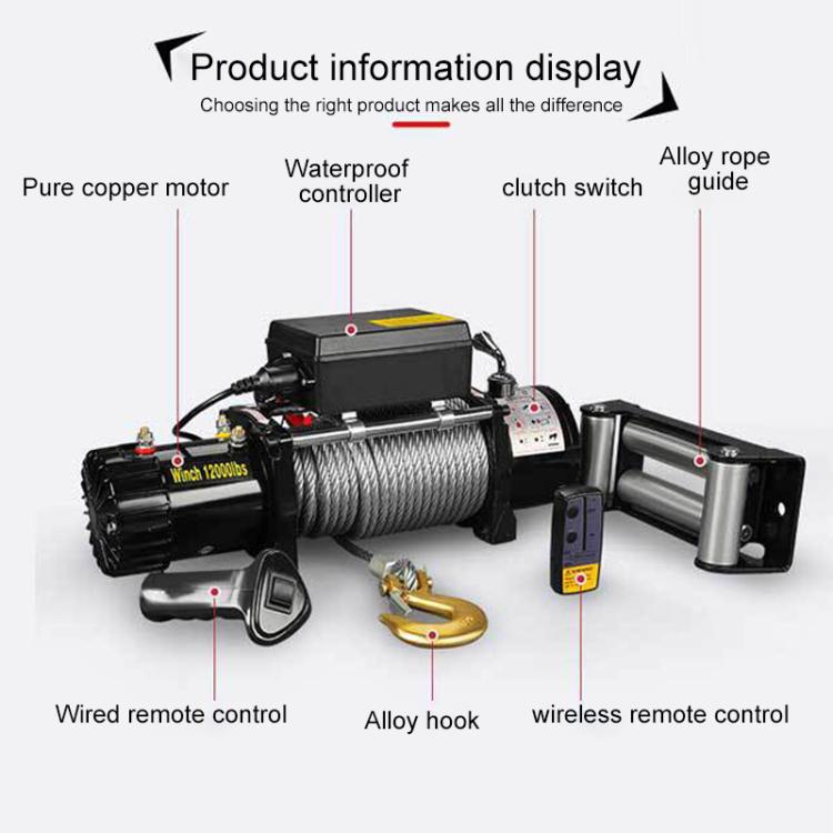 Manual Operation Handle Switch Car Electric Winch