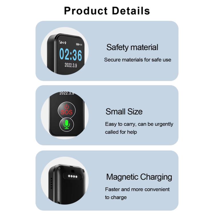 FA81 1.0-inch TFT Display 4G GPS Location Tracker Anti-loss Device for The Elderly Children