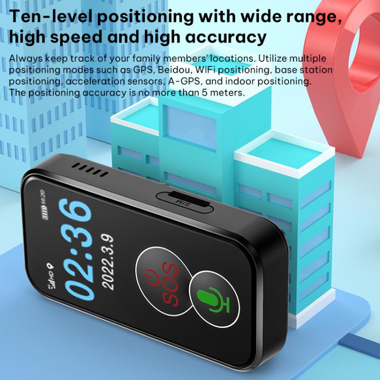 FA81 1.0-inch TFT Display 4G GPS Location Tracker Anti-loss Device for The Elderly Children