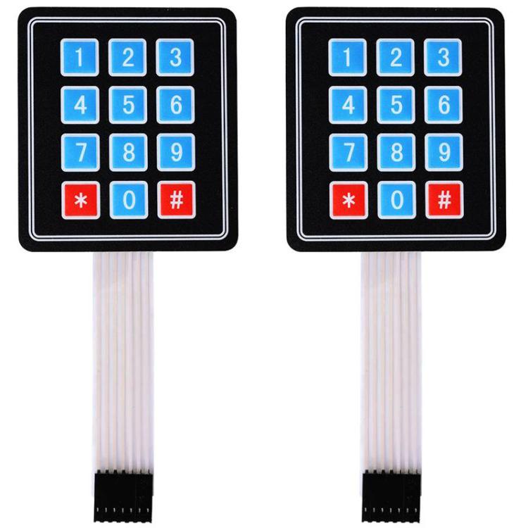 2pcs Membrane Switch Matrix Array Keyboard Keypad Control Panel Pad DIY Kit