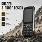 HP336 4G IP68 Rugged Phone, 3.5 inch, 4500mAh Battery, Network: 4G, BT, FM, SOS, Torch