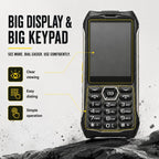 HP336 4G IP68 Rugged Phone, 3.5 inch, 4500mAh Battery, Network: 4G, BT, FM, SOS, Torch