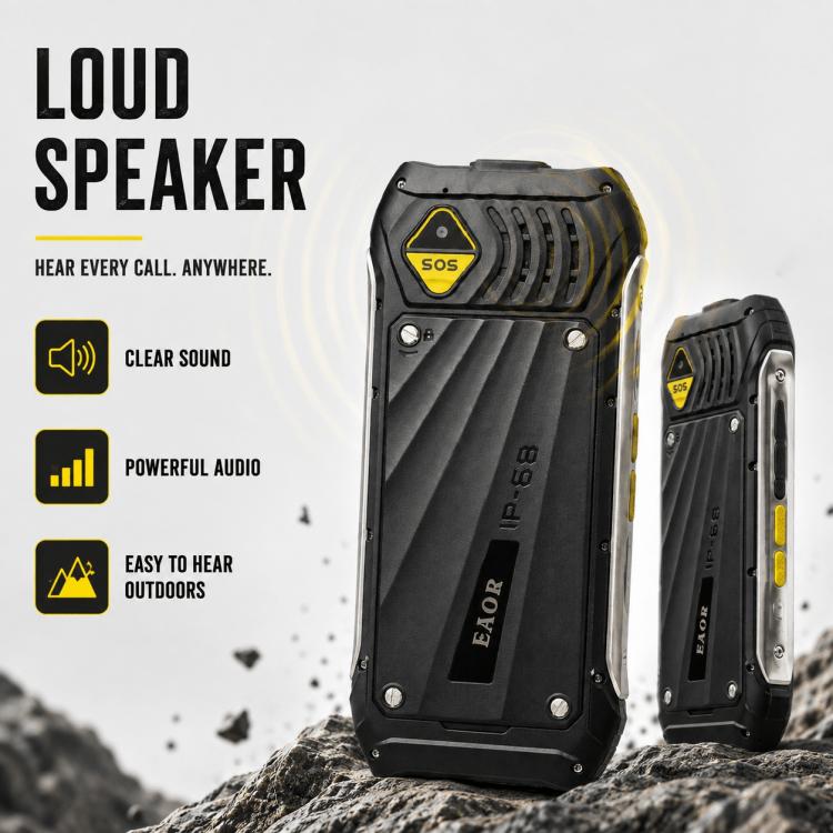 HP336 4G IP68 Rugged Phone, 3.5 inch, 4500mAh Battery, Network: 4G, BT, FM, SOS, Torch