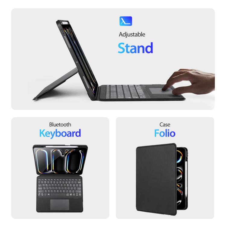 DUX DUCIS DK Series Backlight Magnetic Wireless Keyboard Vegan Leather Tablet Case