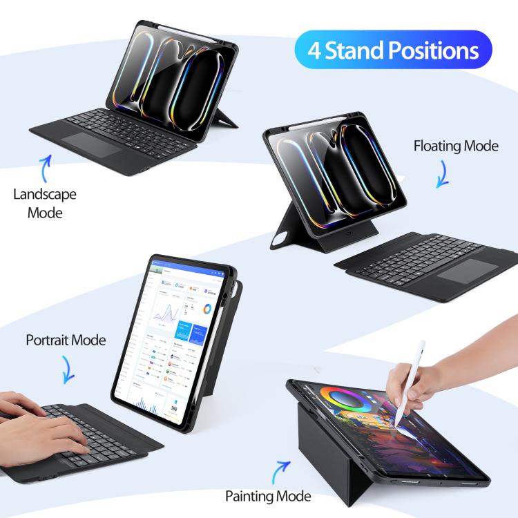 DUX DUCIS DK Series Backlight Magnetic Wireless Keyboard Vegan Leather Tablet Case