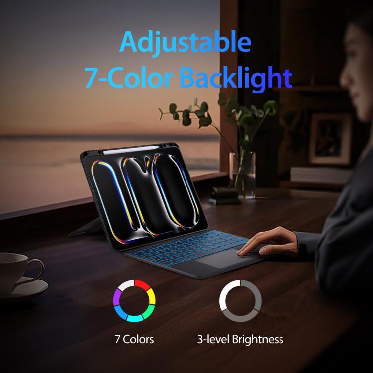DUX DUCIS DK Series Backlight Magnetic Wireless Keyboard Vegan Leather Tablet Case
