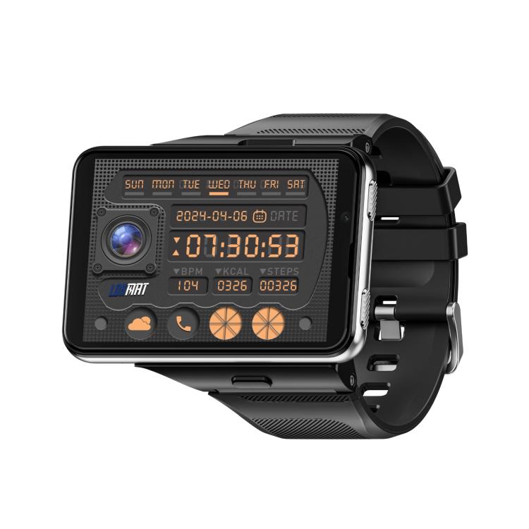 LOKMAT APPLLP Max 4G Smart Watch, 2.88 inch MT6765 Octa Core, Android 11, Heart Rate, Video Call — Silver