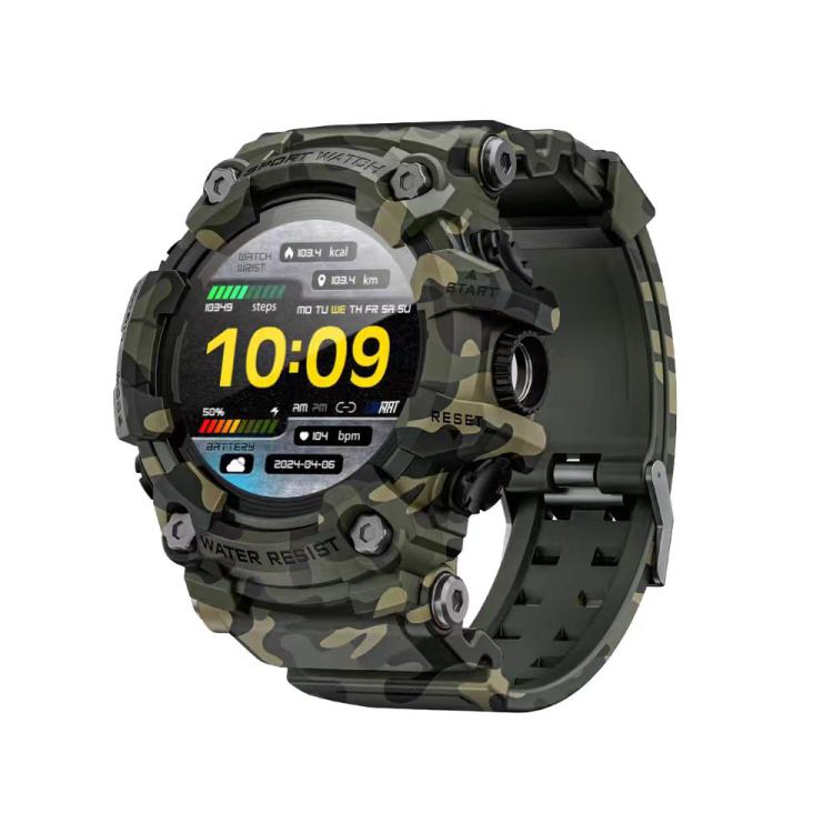 LOKMAT ATTACK T Rugged Smart Watch, 1.32 inch, BT Call, SOS, Pedometer, Sleep Tracking, Heart Rate, Blood Pressure, Blood Oxygen — Blue