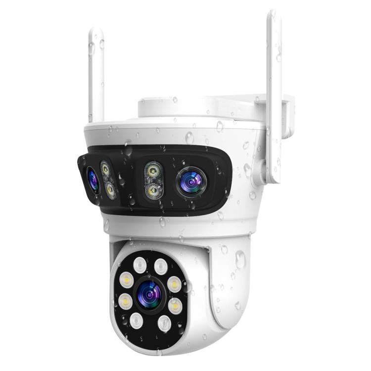 RH-TC3L 3MP Triple Lens HD Outdoor PTZ Security Dome Camera — US Plug
