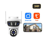 RH-TC3L 3MP Triple Lens HD Outdoor PTZ Security Dome Camera