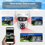 RH-TC3L 3MP Triple Lens HD Outdoor PTZ Security Dome Camera