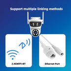 RH-TC3L 3MP Triple Lens HD Outdoor PTZ Security Dome Camera