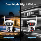 RH-TC3L 3MP Triple Lens HD Outdoor PTZ Security Dome Camera