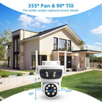 RH-TC3L 3MP Triple Lens HD Outdoor PTZ Security Dome Camera