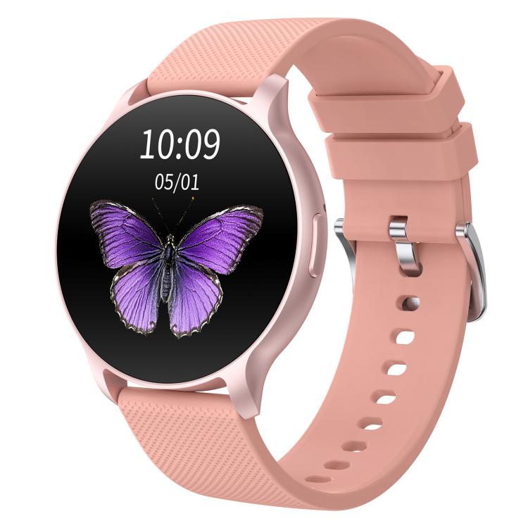 QS80 Pro 1.32-inch AMOLED Display Smart Sports Watch Supports Heart Rate Monitoring — Rose Gold