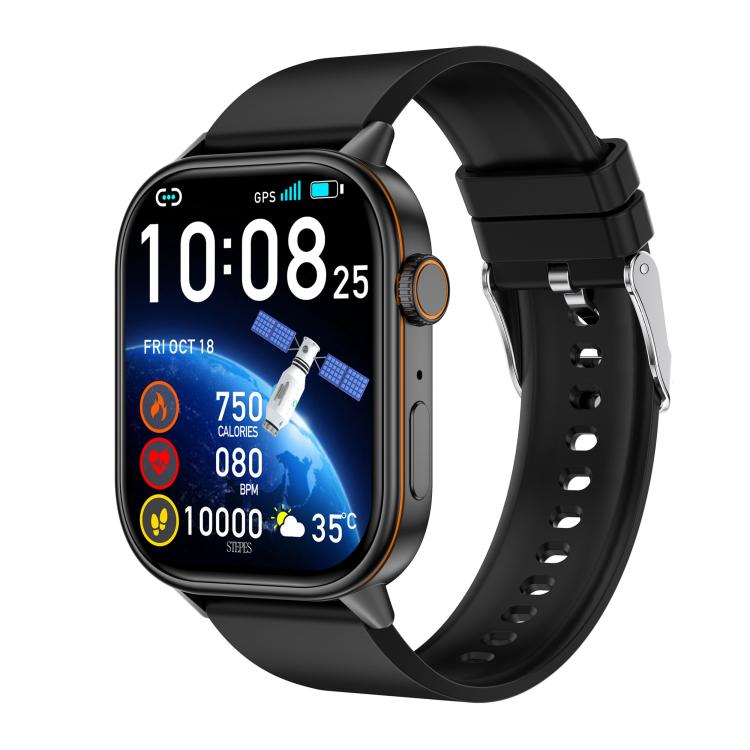 QX17 2.01-inch IPS Display Outdoor Sports Smart Watch Built-in GPS / Compass — Black