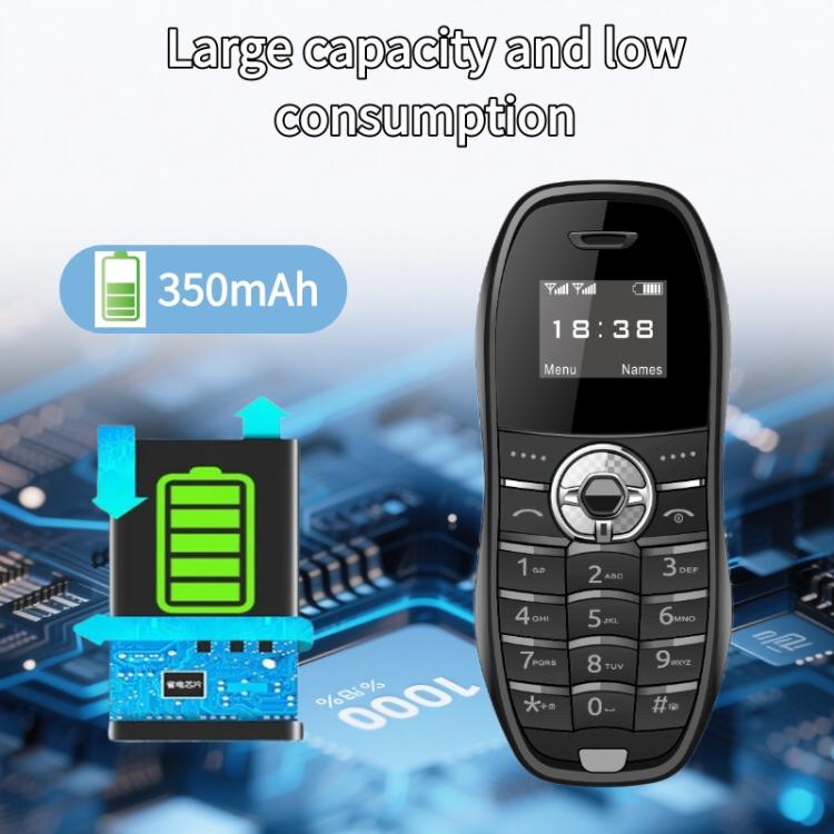 X18 Mini Phone, 0.66 inch, MTK6261D, Support Bluetooth, FM, GSM, Dual SIM