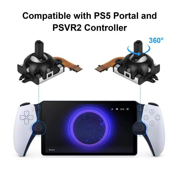 1 Pair 3D Hall Effect Analog Joystick