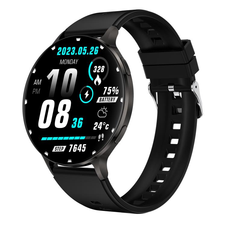 QS07 1.75 inch AMOLED Round Screen Smart Watch, Support Health Monitoring