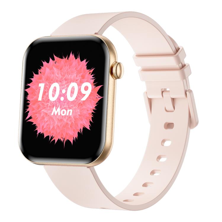 QS09 1.85 inch AMOLED Screen Ultra-Thin Smart Watch, Support Health Monitoring, Multiple Sports Modes — Pink