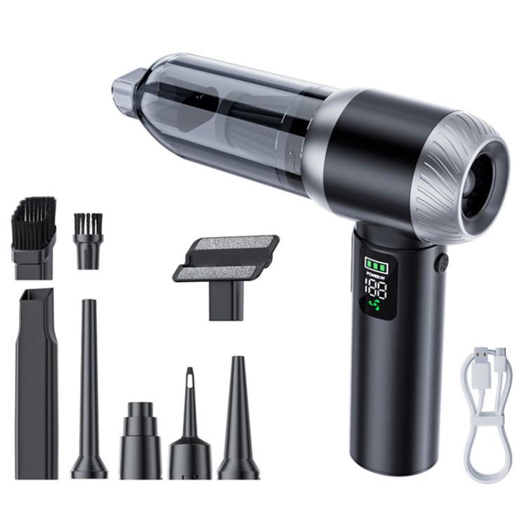 SUITU Handheld Blow Suction Combo LED Display Brushless Vacuum Cleaner — Long Dust Collection Bin