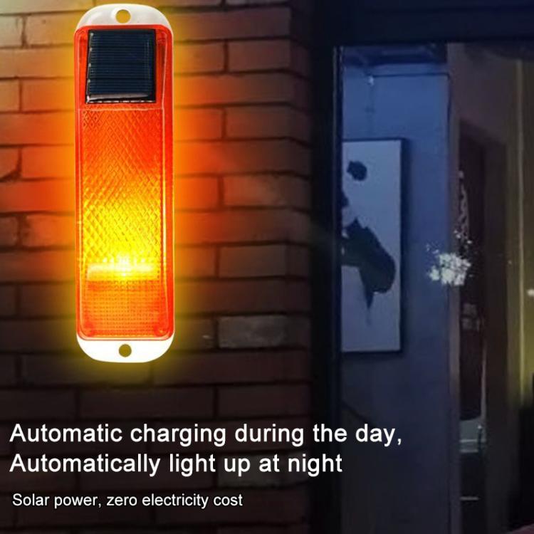 Solar Powered Nighttime LED Flashing Warning Light