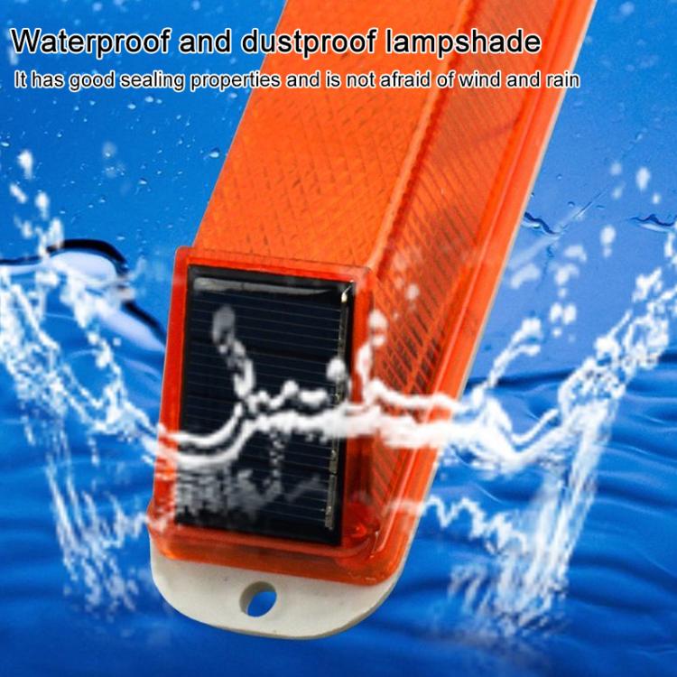 Solar Powered Nighttime LED Flashing Warning Light