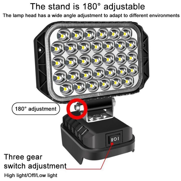 Dual USB LED Emergency Work Light, For Dayi Battery Slot