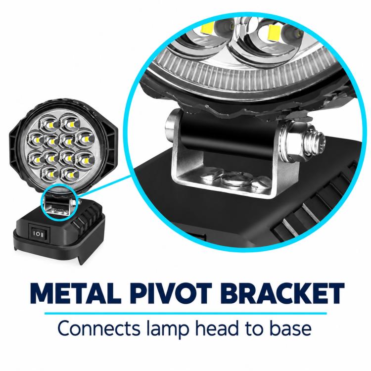 Dual USB LED Emergency Work Light, For Makita Battery Slot