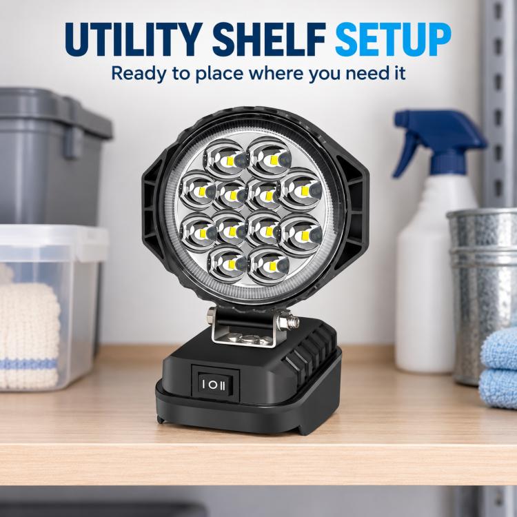 Dual USB LED Emergency Work Light, For Makita Battery Slot