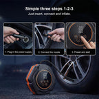 SUITU Car Triangular Air Pump Electric Air Tire Inflator — view 10