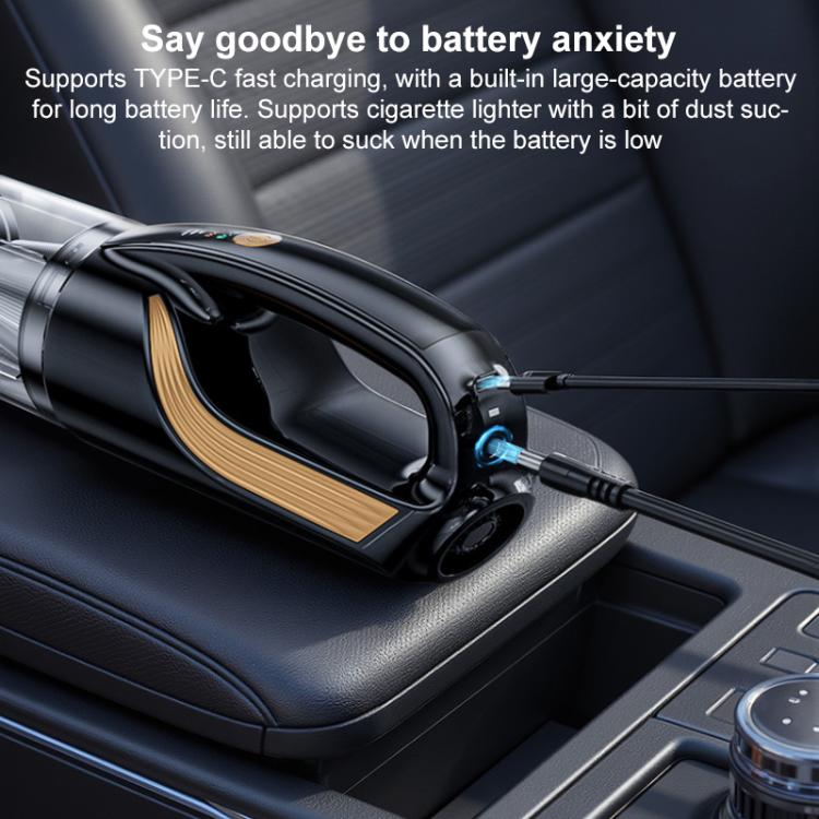 SUITU ST-128Plus 6000mAh Wireless Mini Handheld Blow Suction Combo Car Vacuum Cleaner — view 9