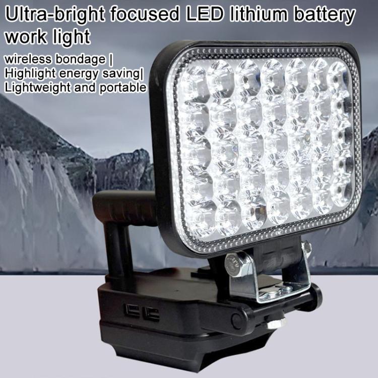 Outdoor Portable Dual USB LED Emergency Work Light, For Dayi Battery Slot